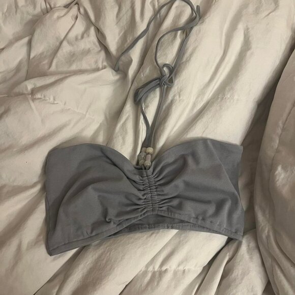 Draped Beaded Halter Top - Picture 3 of 7